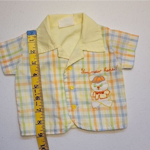 VINTAGE 1950s or 60s Newborn Button Down - Picture 6 of 7